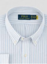 Chemise en Lin Rayée Grande Taille Bleu/Blanc